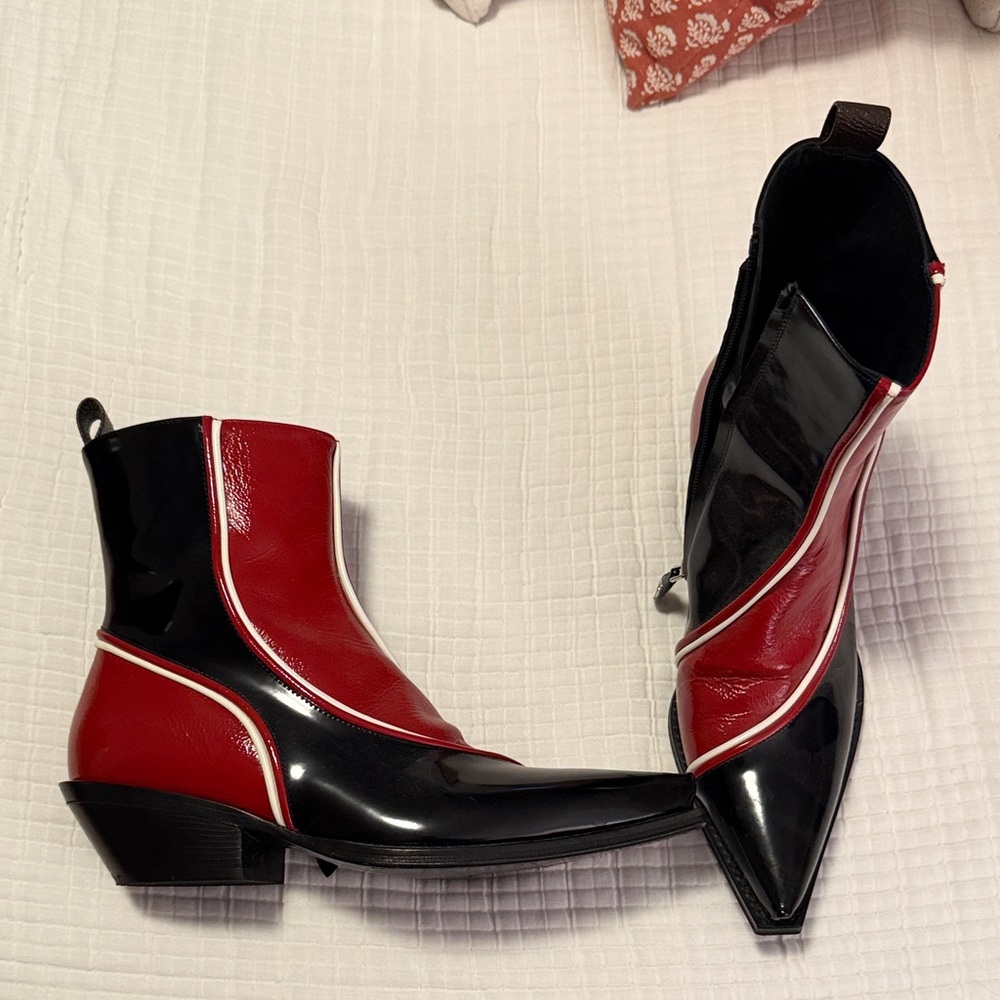 Louis Vuitton Red and Black Women's Boots - Picture 2 of 11